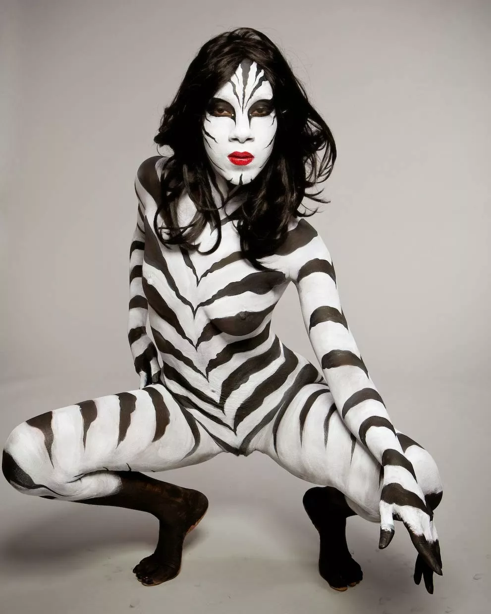 Picture of Body paint zebra-less