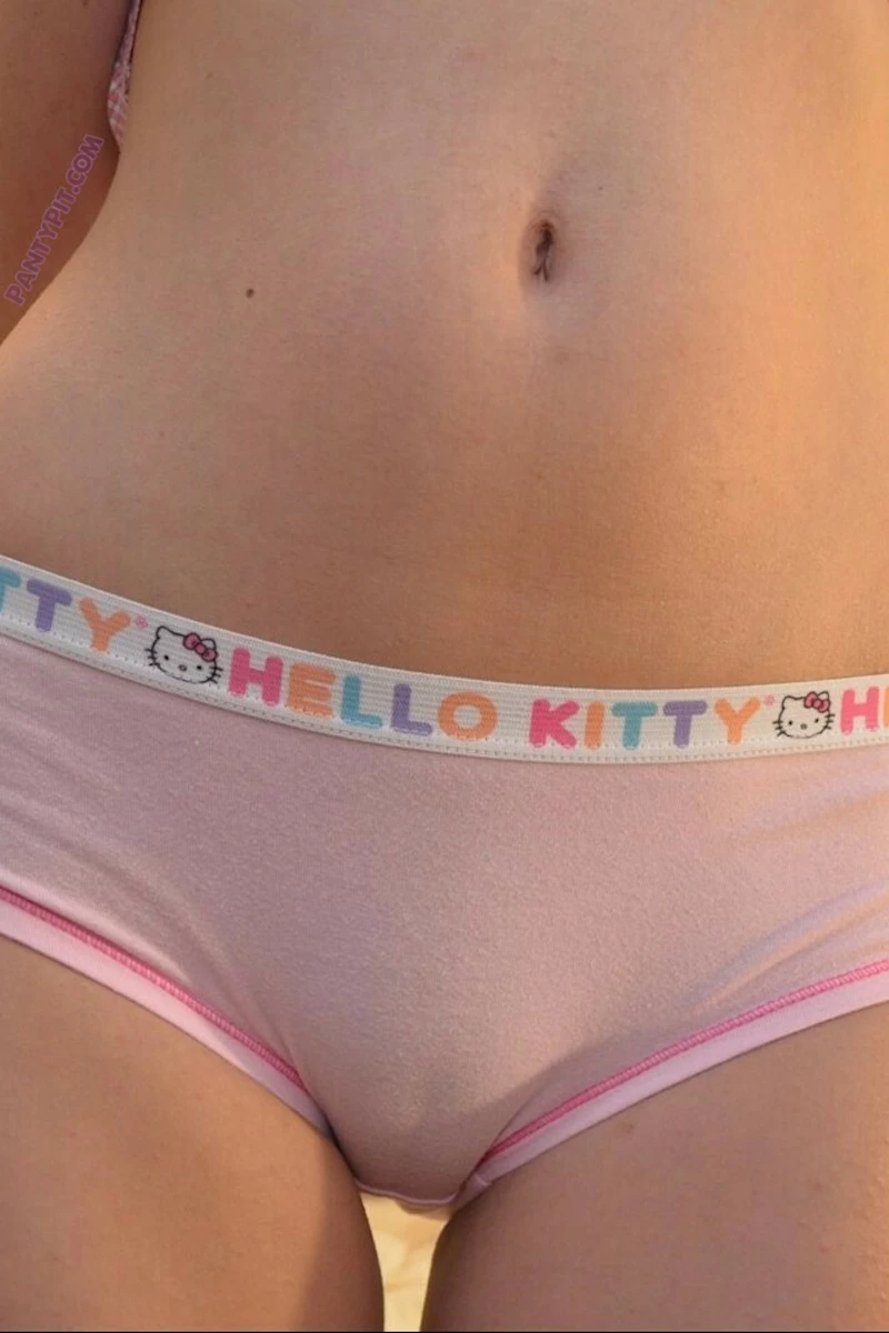 amateur girls hello kitty soft pink panties