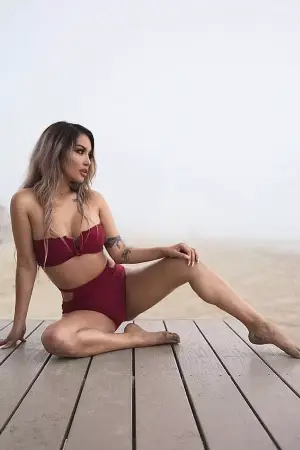 Teen model swimwear